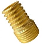 Brass Wood Nipple for Bulb holders, 1/2" Thread, Ideal Wood Turning (504)